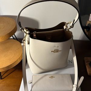Coach Bucket Bag with Matching Wallet